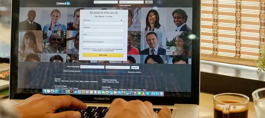فتح حساب جديد على موقع لينكد إن