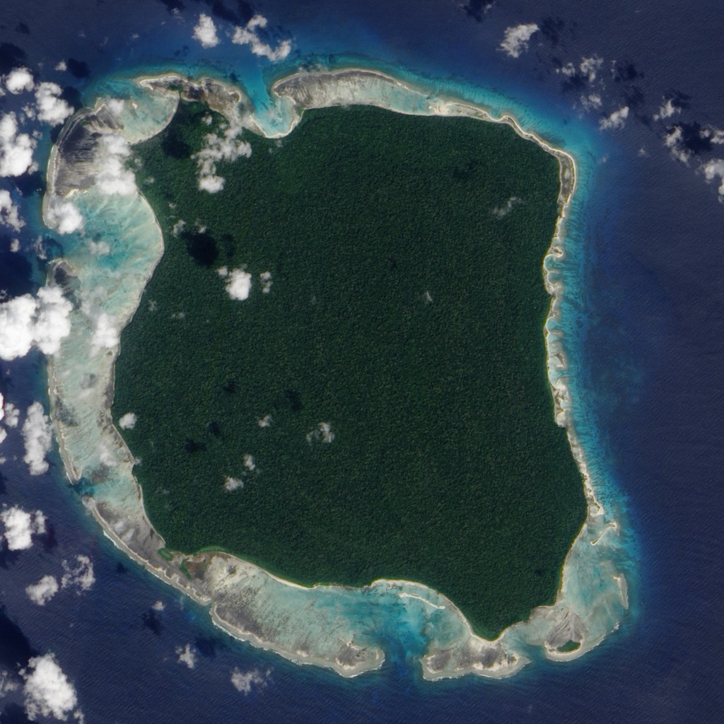 جزيرة (سنتينيل) الشمالية. صورة: NASA Earth Observatory/Wikimedia Commons